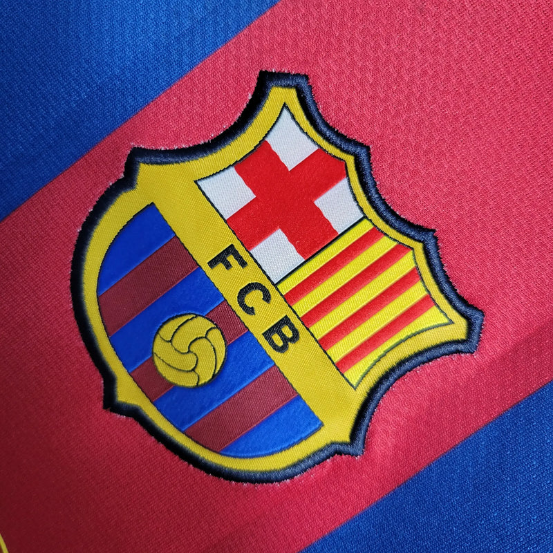 Barcelona 10/11 Retrô - Azul e Vermelha