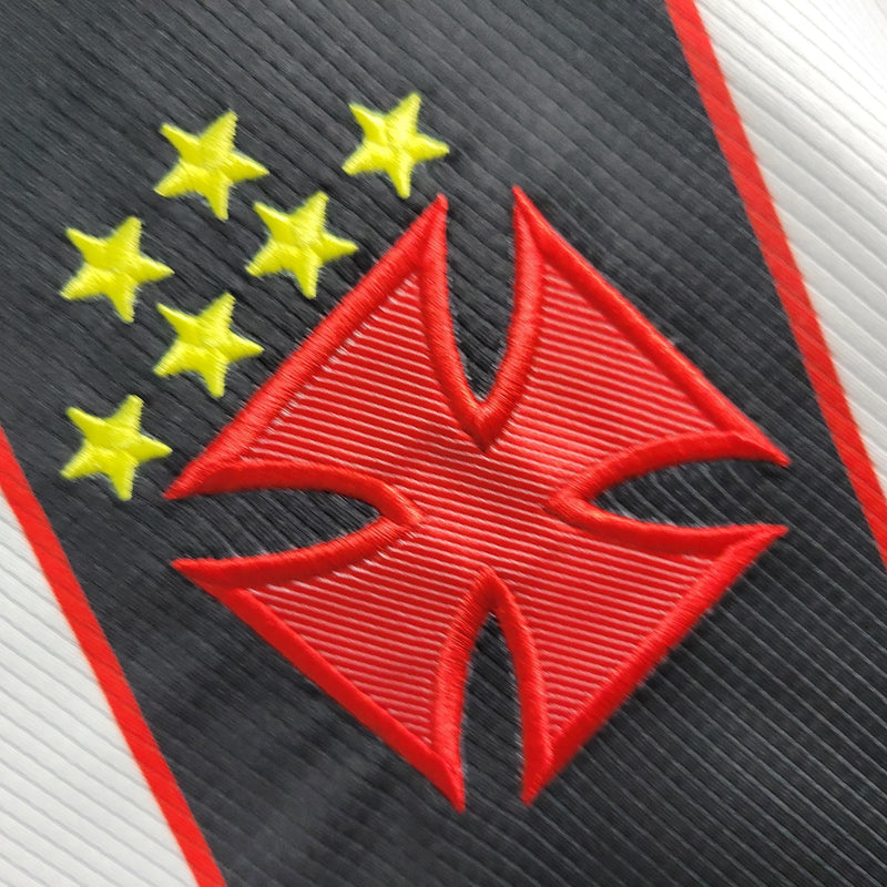 Camisa Vasco 2000 Retrô - Branca e Preta