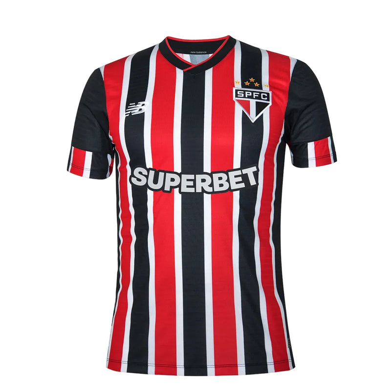 Camisa São Paulo 24/25 - Vermelha e Branca - C/ Patrocínio