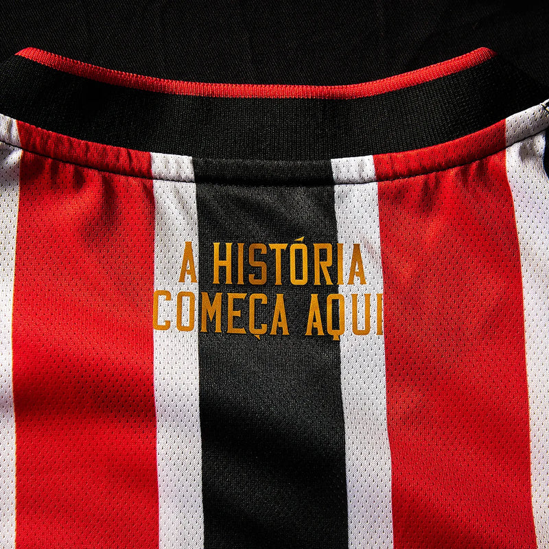 Camisa São Paulo 24/25 - Vermelha e Branca - C/ Patrocínio