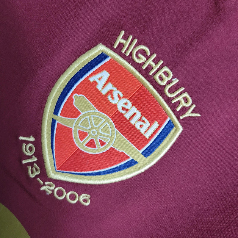Camisa Arsenal 05/06 Retrô - Vinho