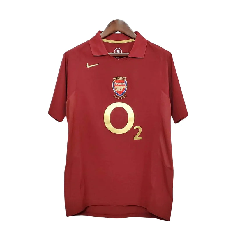 Camisa Arsenal 05/06 Retrô - Vinho