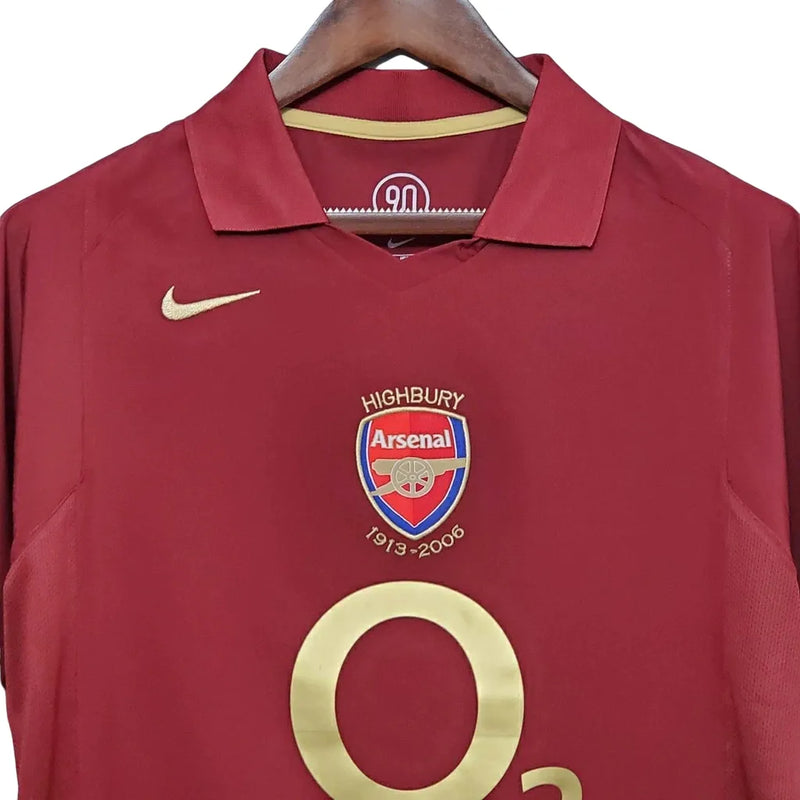 Camisa Arsenal 05/06 Retrô - Vinho