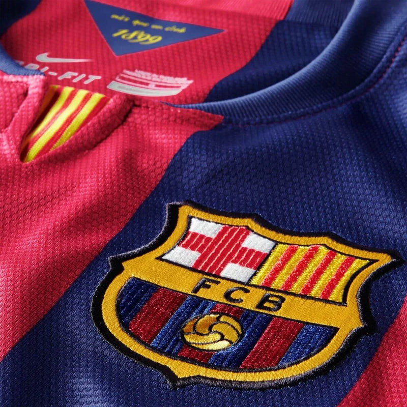 Barcelona 14/15 Retrô - Azul e Vermelha
