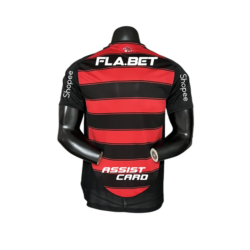 Camisa CRF Home 25/26 Jogador - Preta e Vermelha