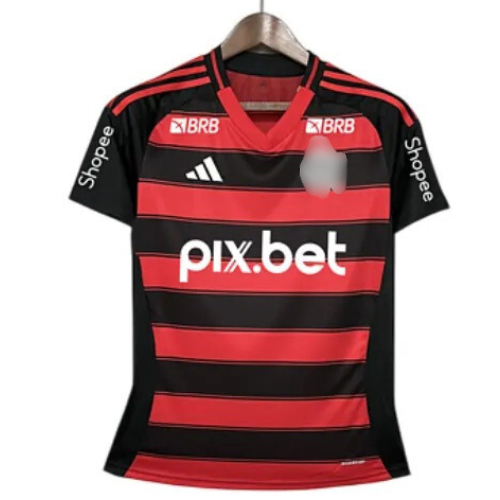 Camisa CRF Feminina Home 25/26 - Preta e Vermelha