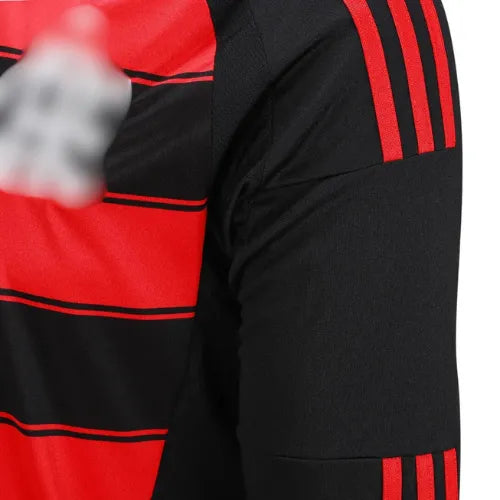Camisa CRF Home 25/26 Manga Longa - Preto e Vermelho