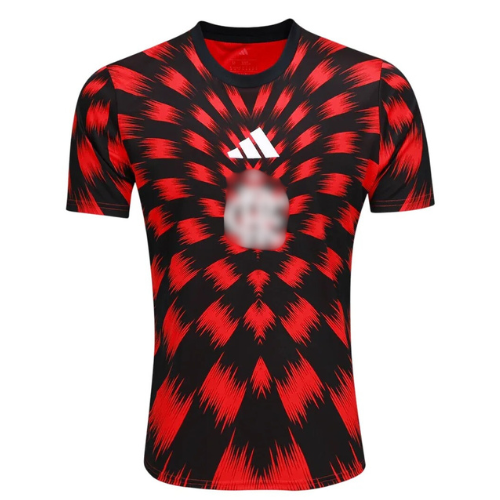 Camisa CRF Pré Jogo 25/26 - Preto e Vermelho