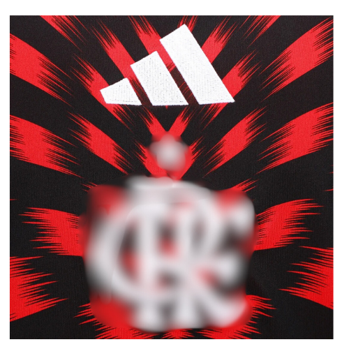 Camisa CRF Pré Jogo 25/26 - Preto e Vermelho