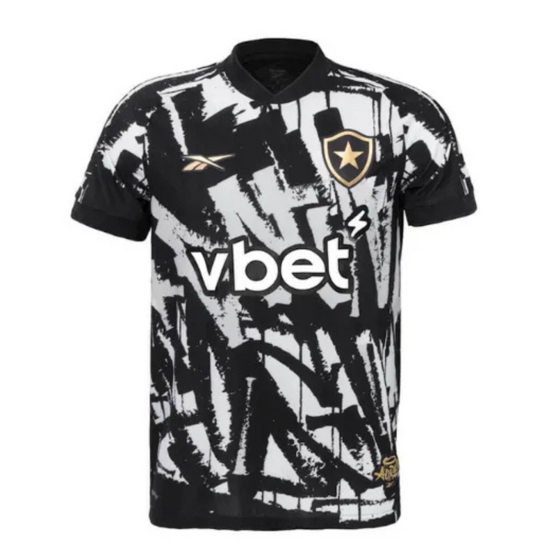 LANÇAMENTO Camisa Botafogo 4th 25/26 - Preta e Branca