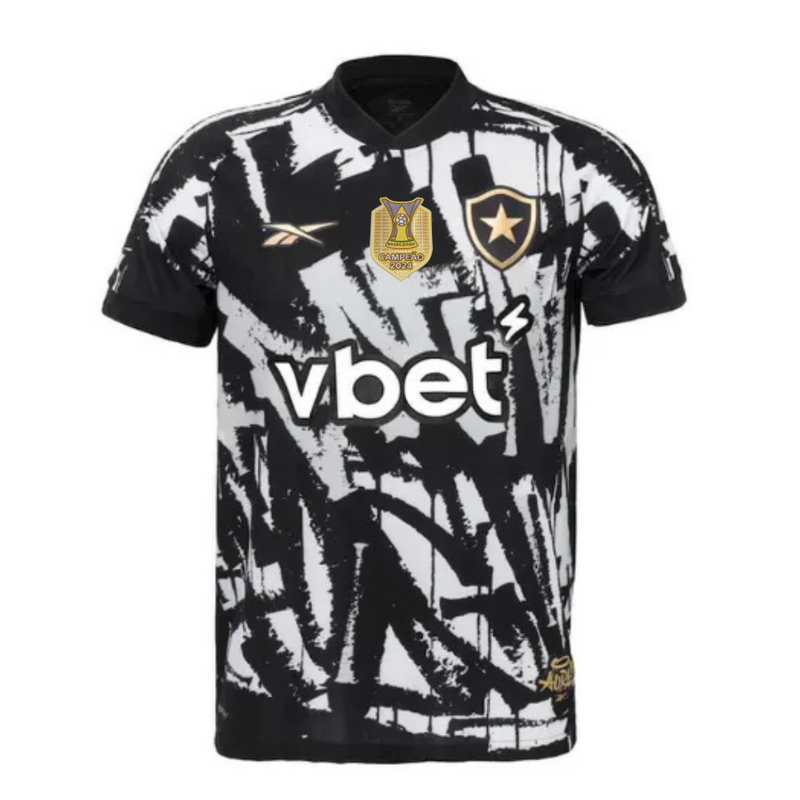 LANÇAMENTO Camisa Botafogo 4th 25/26 - Preta e Branca