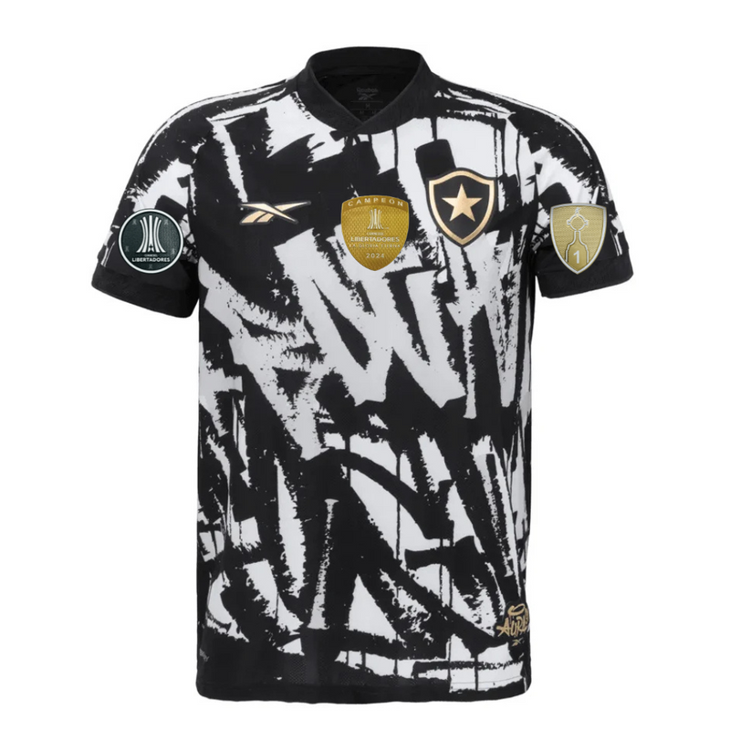 LANÇAMENTO Camisa Botafogo 4th 25/26 - Preta e Branca