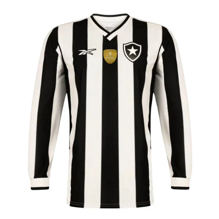 Camisa Botafogo 24/25 Manga Longa - Preta e Branca