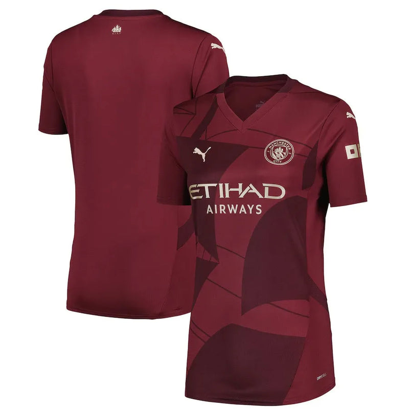 Camisa Manchester City Feminina 24/25 - Vermelha