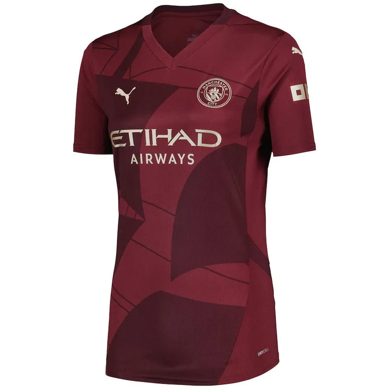 Camisa Manchester City Feminina 24/25 - Vermelha