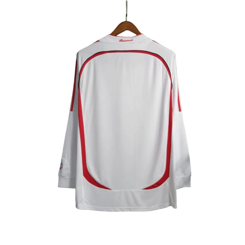 Camisa Milan 06/07 Retrô Manga Longa - Branca