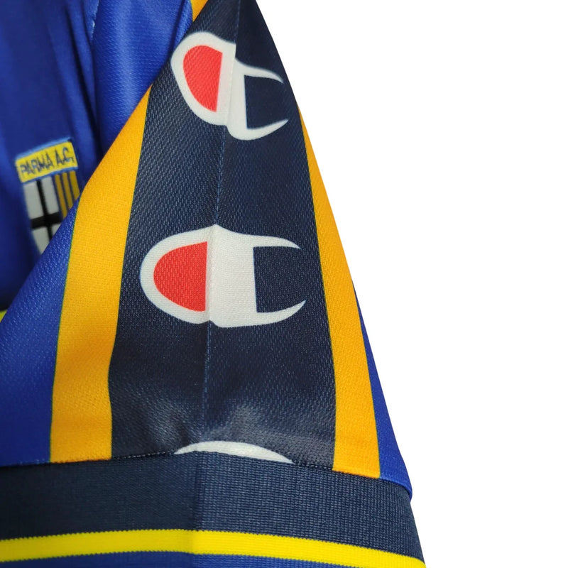Camisa Parma 01/02 Retrô - Azul e Amarela