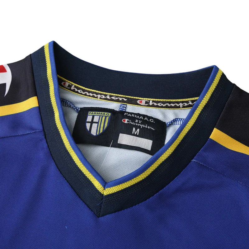 Camisa Parma 01/02 Retrô - Azul e Amarela