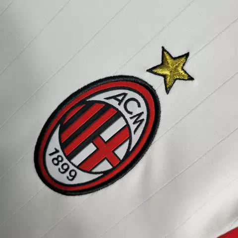 Camisa Milan 06/07 Retrô Manga Longa - Branca