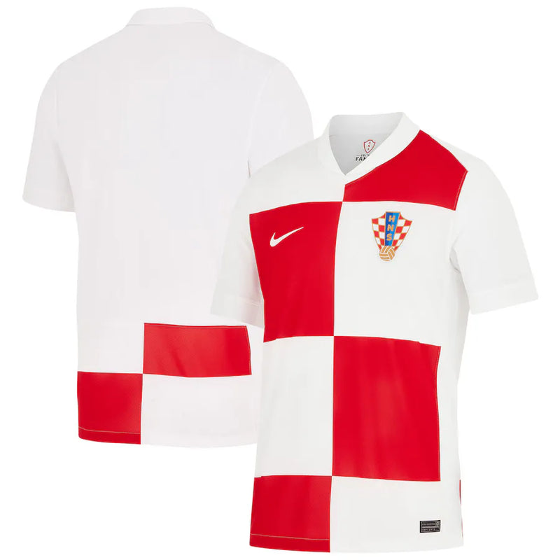 Camisa Croácia 2024 - Branca e Vermelha