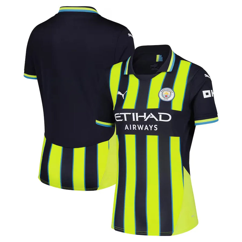 Camisa Manchester City Feminina 24/25 - Azul e Amarela
