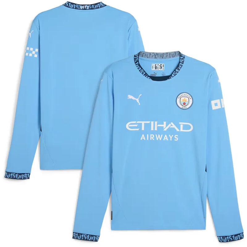 Manchester City 24/25 Manga Longa - Azul