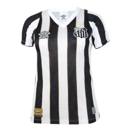 Camisa Santos Feminina 24/25 - Branca e Preta