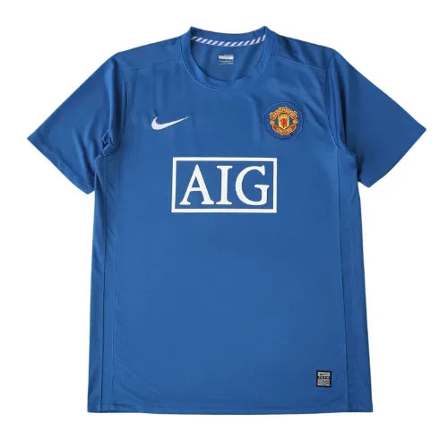 Camisa Manchester United 07/08 Retrô - Azul
