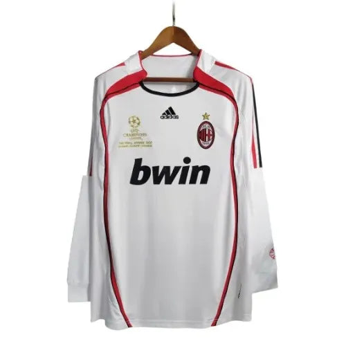 Camisa Milan 06/07 Retrô Manga Longa - Branca
