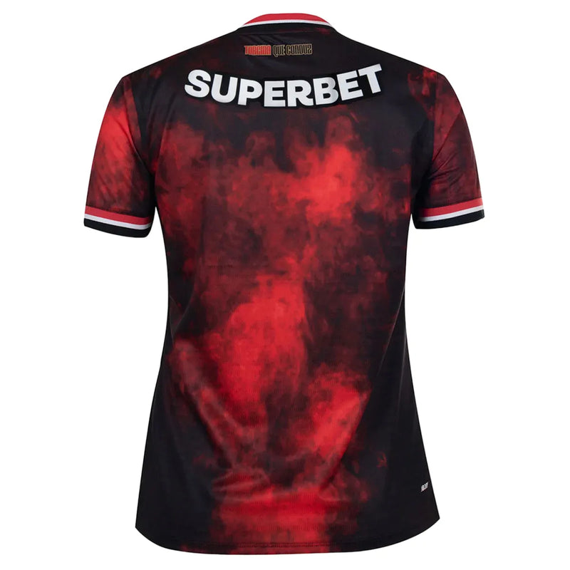 Camisa São Paulo Feminina 24/25 - Preta e Vermelha
