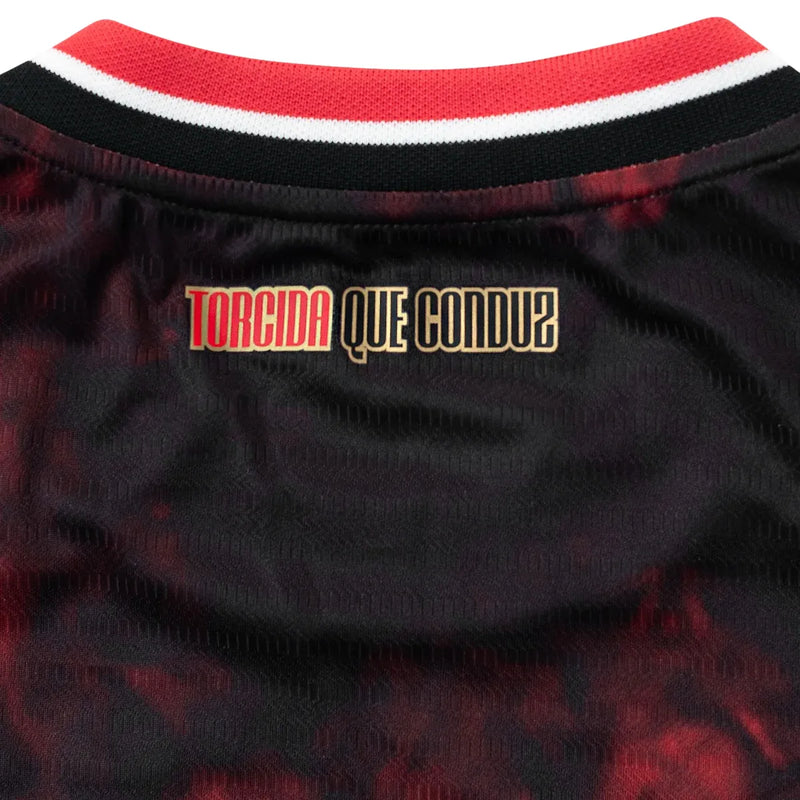 Camisa São Paulo Feminina 24/25 - Preta e Vermelha