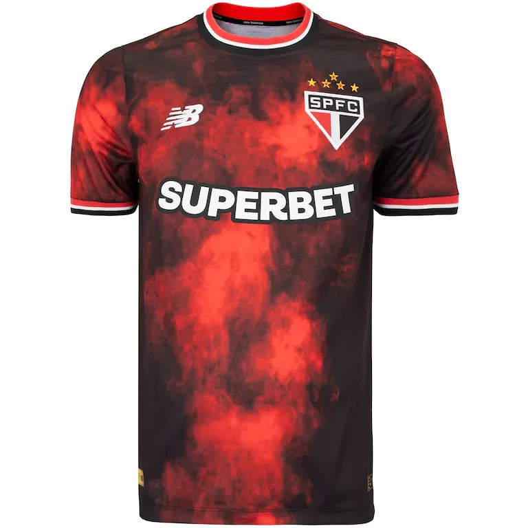 Camisa São Paulo 24/25 - Preta e Vermelha
