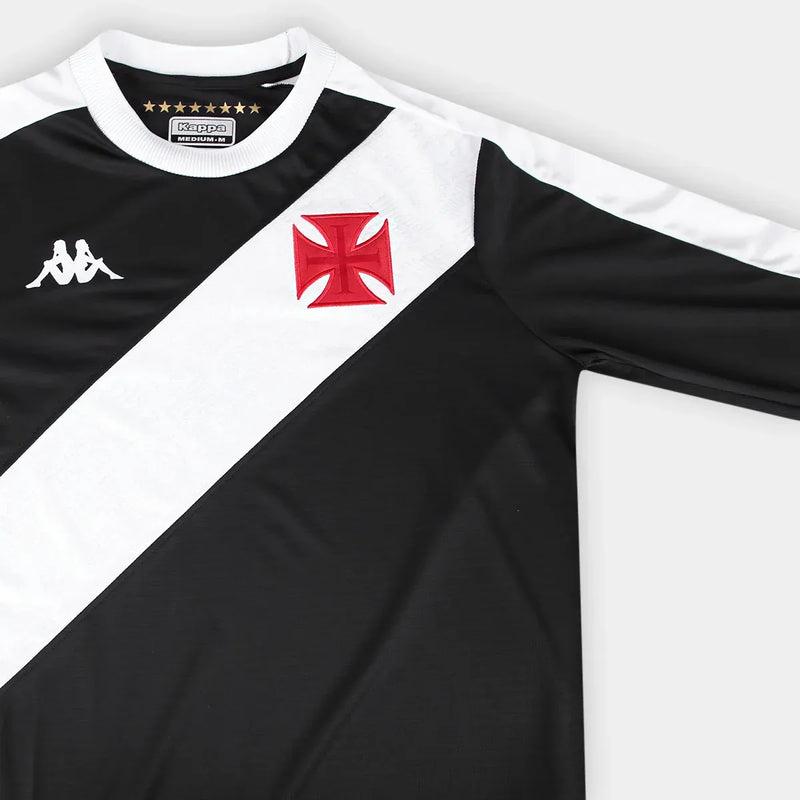 Camisa Vasco 24/25 Manga Longa - Preta e Branca