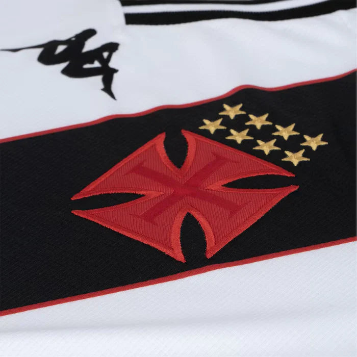 Camisa Vasco Feminina 24/25 - Branca e Preta